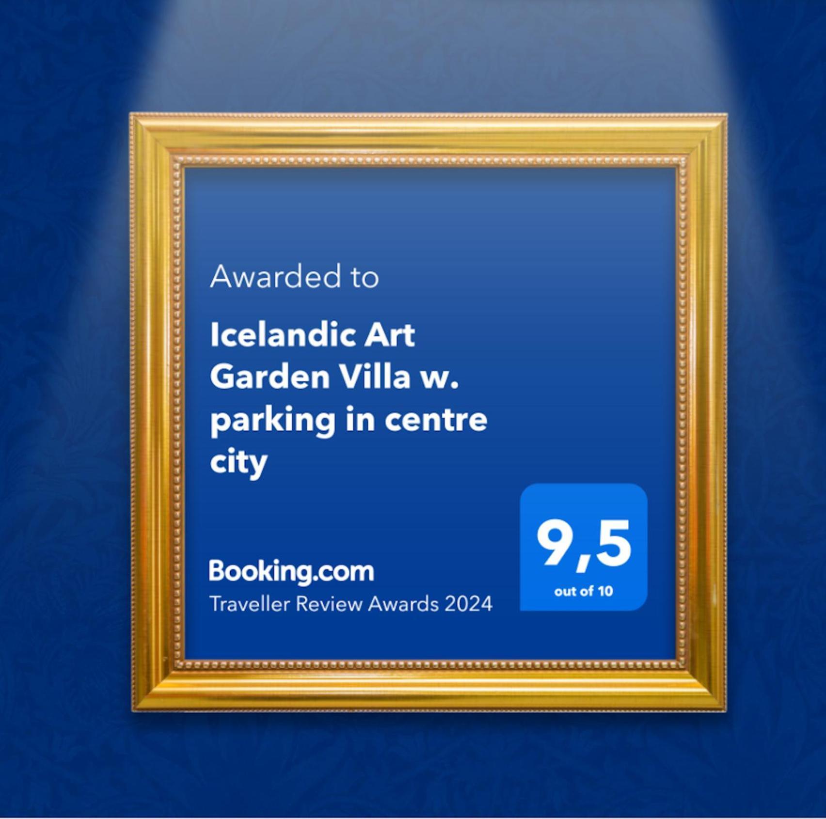 Icelandic Art Garden Villa W. Parking In Centre City Рейкьявик Экстерьер фото